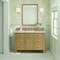 James Martin Vanities 48'' Single Vanity, Light Natural Oak w/ 3 CM Victorian Silver Quartz Top 424-V48-LNO-3VSL - alternate 3